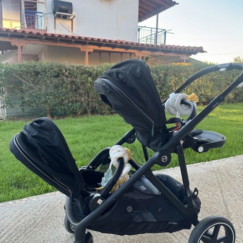 Cybex Gazelle S Twin Stroller like new, versatile with shopping basket
