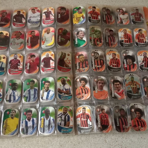 Football metallic tags set of 350 used in album