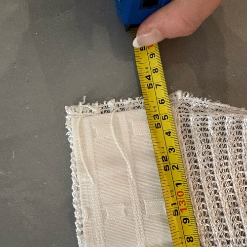 Curtain door fringe white like new 240x137 cm