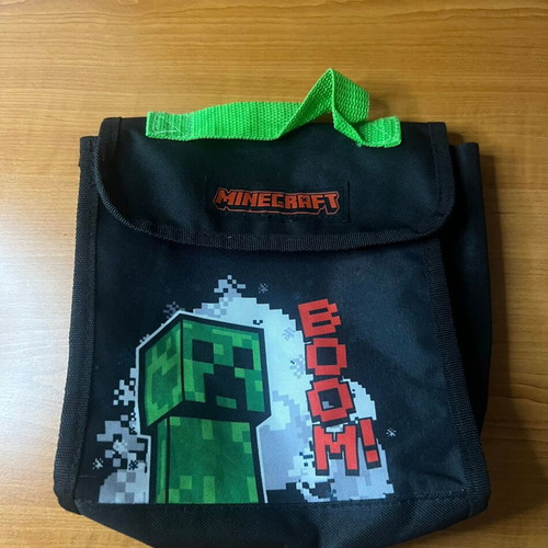 Minecraft Creeper Lunch Bag used, official insulated