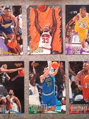 NBA Fleer 96-97 cards used, bulk set of 38