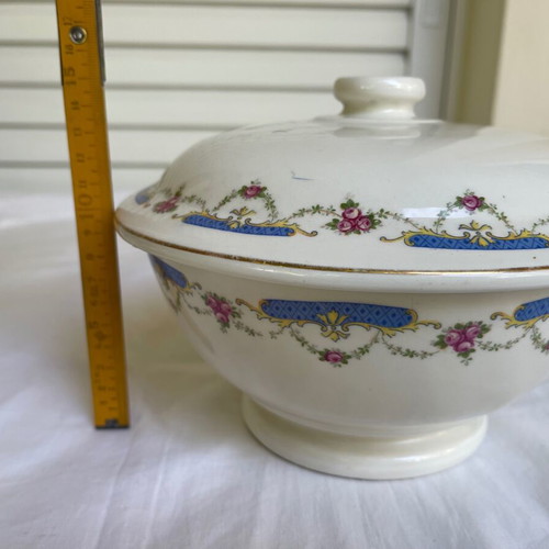 Set of 2 used Ditmar Urbach porcelain bowls/fondue pots
