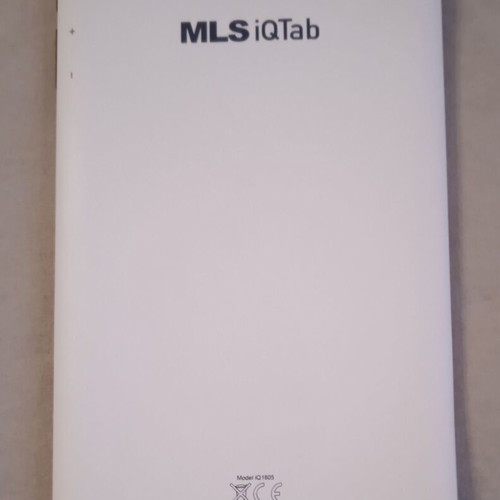 MLS IQ1804 5 tablet like new with 8GB memory card