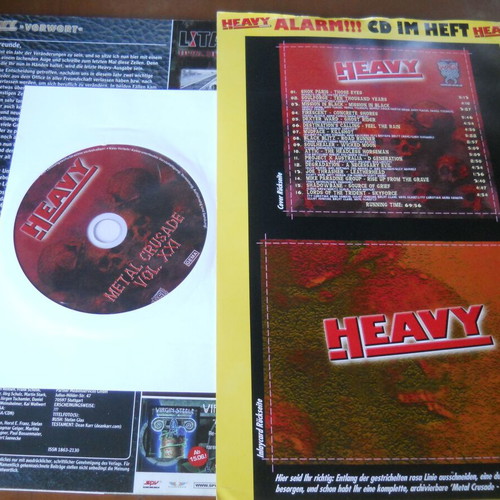 Heavy German Magazine July August 2012 with Heavy Metal Compilation CD new