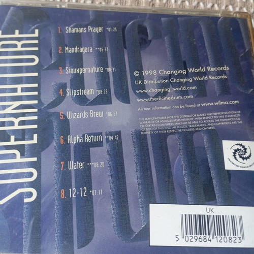 Supernature CD like new by Medicine Drum, electronic Goa Trance