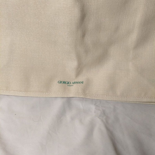 Georgio Armani beach bag new, handheld, white