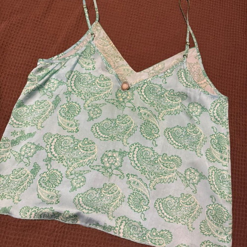 Lynne summer set used, green and turquoise, pants size 38, top size 42