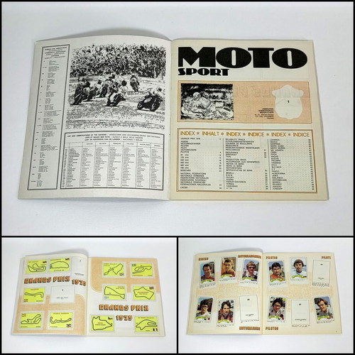 Panini Moto Sport 1979 Sticker Album like new, incomplete