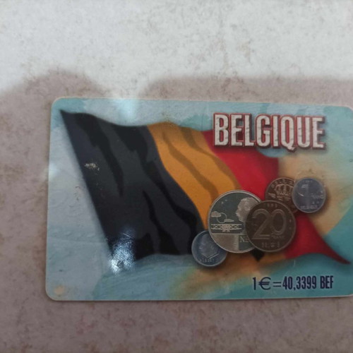 Phone card Belgium 2001 used with 19,000 copies