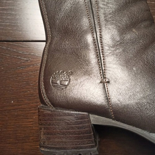 Timberland ankle boots used, brown leather, size 37