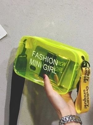 Τσάντα Χιαστί Fashion Mini Girl καινούργια, διάφανη jelly style