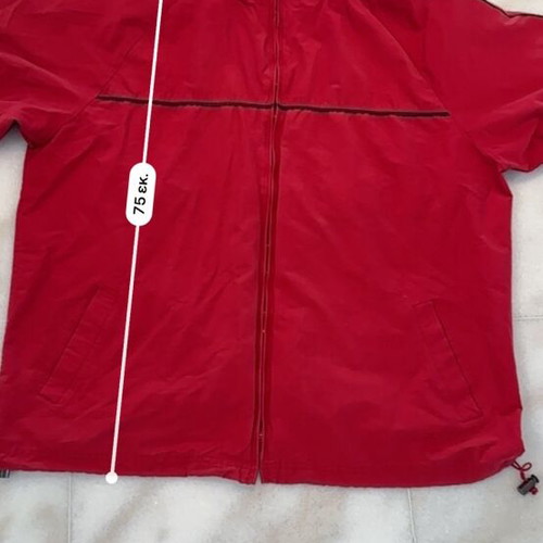 Men's summer windbreaker jacket XL red like new
