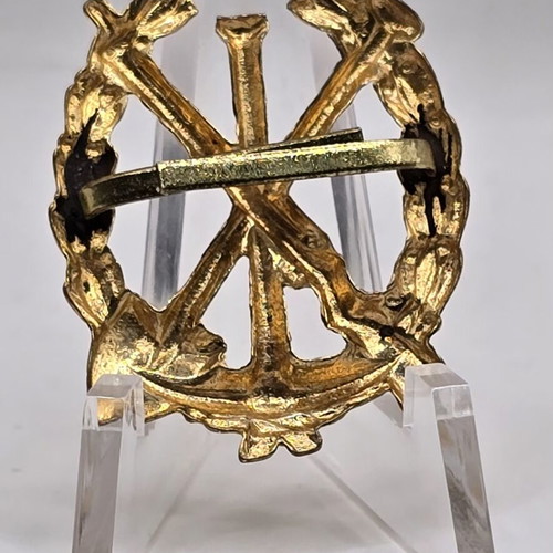 Vintage Mechanical Corps Military Badge Greek Army New Old Stock