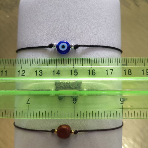 Bracelet set of 3 new with natural stone and stainless steel