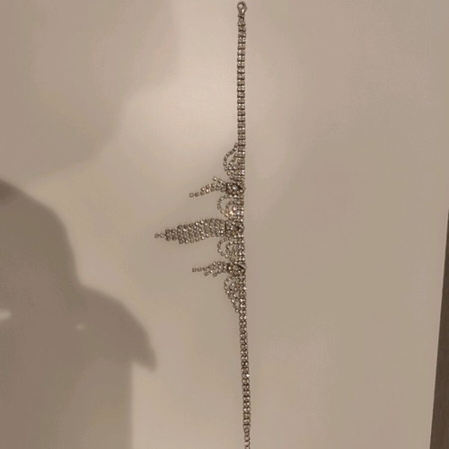 Necklace impressive used, silver