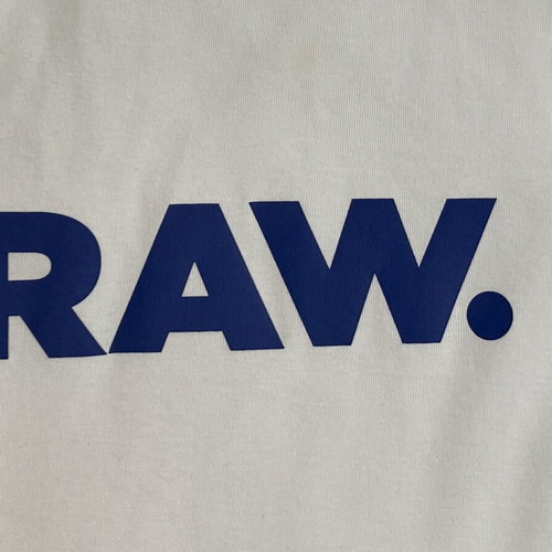 G-Star Raw Slim Fit Crew-Neck T-Shirt white used, size M
