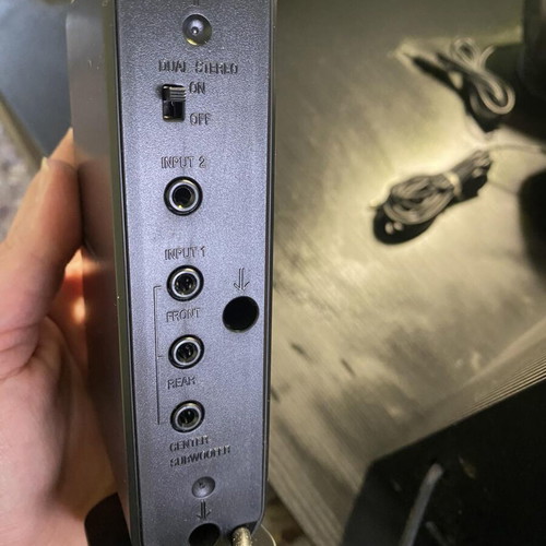 Sony sound system used with minor jack port damage