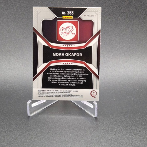2022 Panini Prizm World Cup Qatar Pink Prizm Noah Okafor #268 Rookie Card