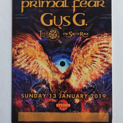 Photopass Primal Fear and Gus.G from Kyttaro Club 2019 like new