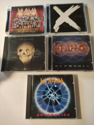 Def Leppard 5 CD pack used, rock