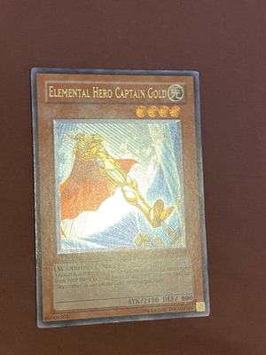 Elemental Hero Captain Gold 1st Edition Ultimate Rare Yu-Gi-Oh! Card