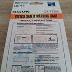 LED bicycle light set new front and rear