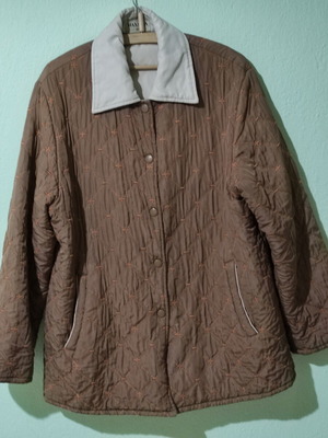 Women's jacket beige and brown