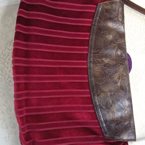 Marks & Spencer Per Una velvet handbag new, early 2000s