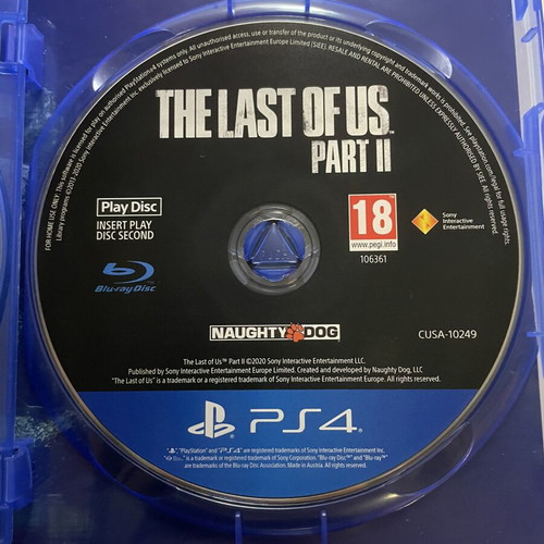 The Last Of Us Part II PS4 game like new with Greek dubbing