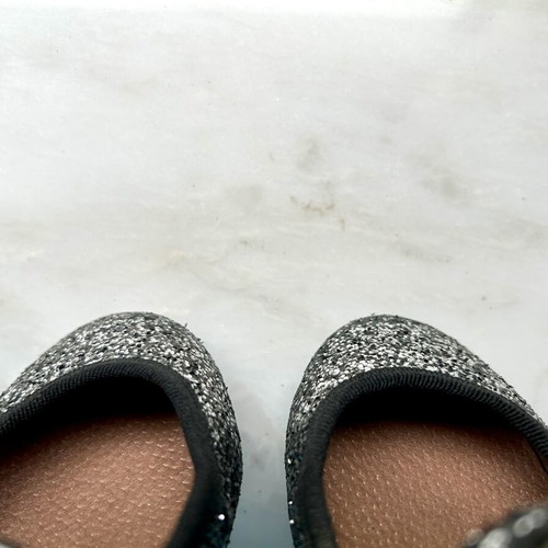 Repetto Paris Girls Black Silver Glitter Mary Jane flats used, EUR29