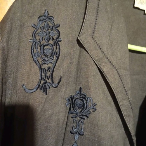 Women's linen shirt like new, blue, size L