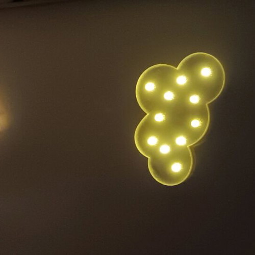 Decorative LED lights used, unicorn and cloud set