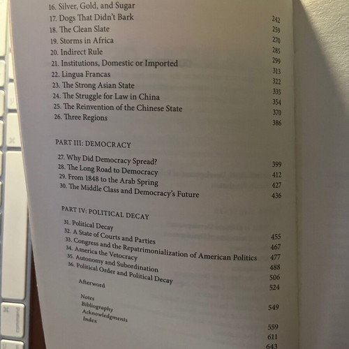 Political Order and Political Decay by Francis Fukuyama like new, English