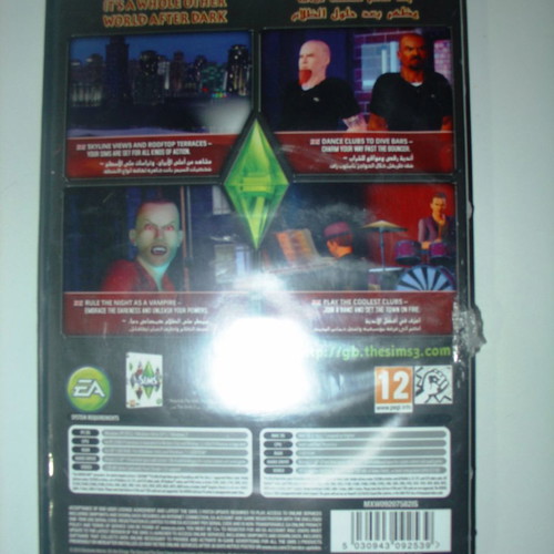 The Sims 3 Late Night Expansion Pack used, PC/Mac DVD-ROM with manual