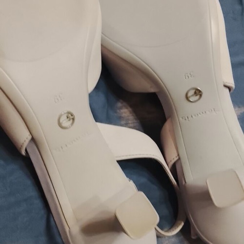 Tamaris beige slingback shoes size 39