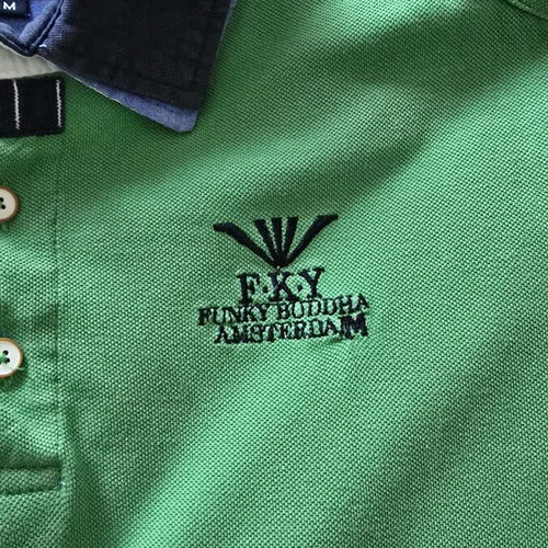 Funky Buddha Shirt size M like new, green