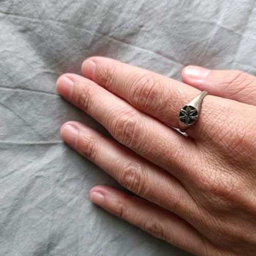 Silver ring size 16.2 like new