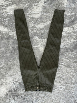 Striped pants used, size EU 34, multicolor