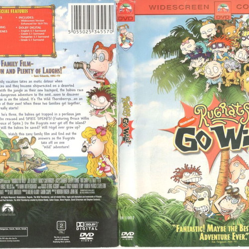 Rugrats Go Wild DVD used, dubbed animated adventure