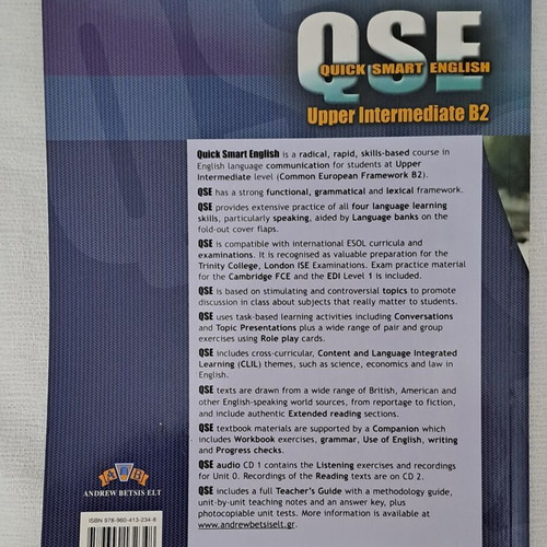 Quick Smart English Upper Intermediate B2 coursebook new, English
