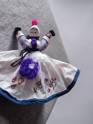 Bez Bebek Handmade Turkish Cloth Doll used with embroidered dress