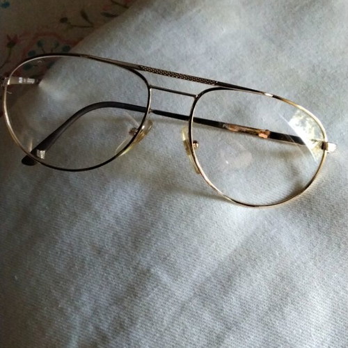 Vintage Aviator Eyeglass Frame gold, like new, size 56