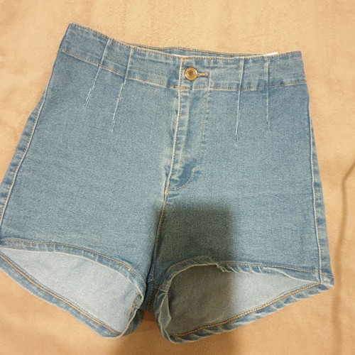 Bershka denim shorts new, size S, light blue