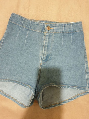 Bershka denim shorts new, size S, light blue