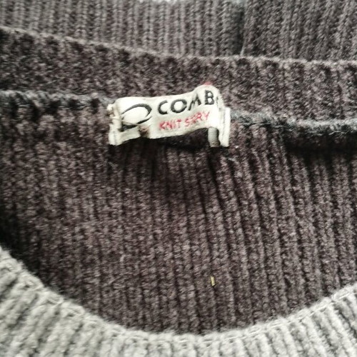 Combo's Knit Story men's sweater L gray like new