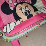 Minnie bag with wheels like new, pink