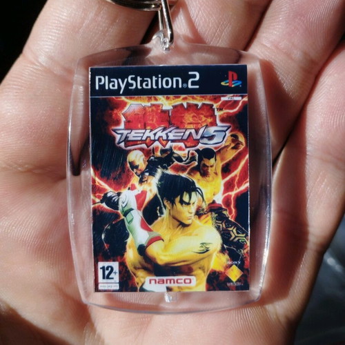 Tekken 5 PS2 keychain new, acrylic