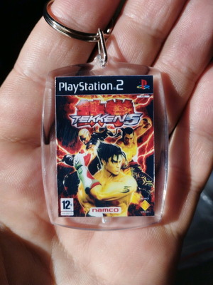 Tekken 5 PS2 keychain new, acrylic