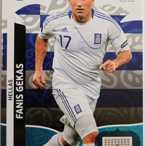 Fanis Gekas Euro 2012 collectible card