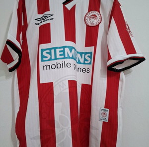 ΟΛΥΜΠΙΑΚΟΣ 2000-2001 ΦΑΝΕΛΑ ΕΜΦΑΝΙΣΗ 75 ΧΡΟΝΩΝ UMBRO